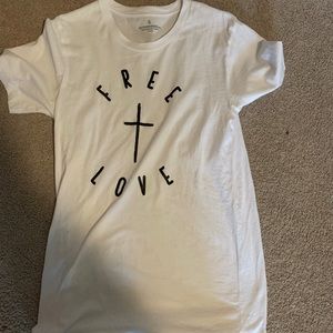 Beacon threads free love cross shirt